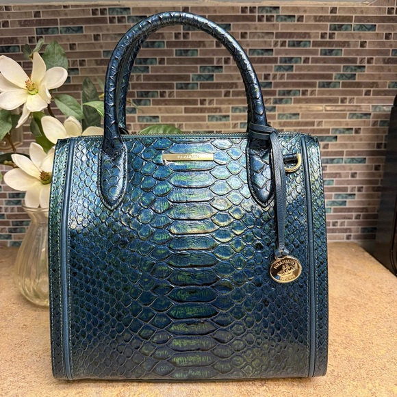 NWT Brahmin Small Caroline Evergreen Kalopsia purse - Picture 2 of 7